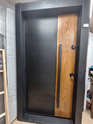 درب ضد سرقت مدرن روکش بلوط مدل کایا