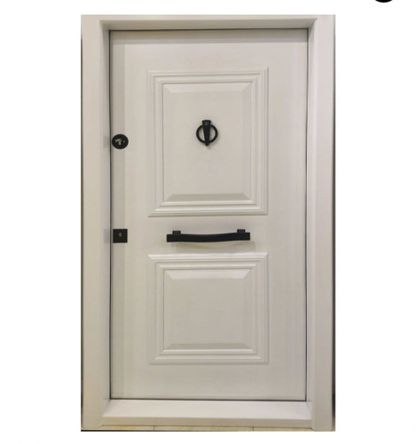 درب ضدسرقت سفید دوقاب مدرن